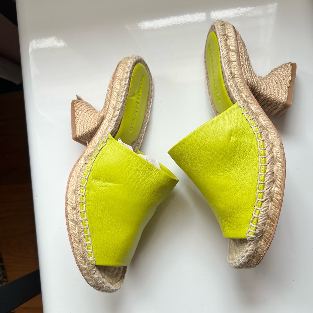 PALOMA BARCELO Leonor Slide Sandal in Mint Size 39 - Picture 6 of 11